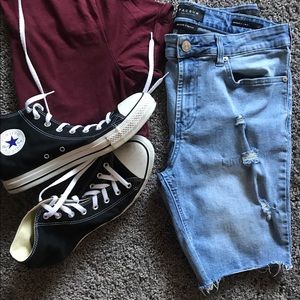 Pacsun distresses shorts